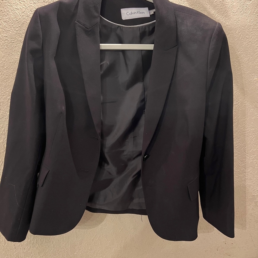 Calvin Klein Black Tailored Blazer